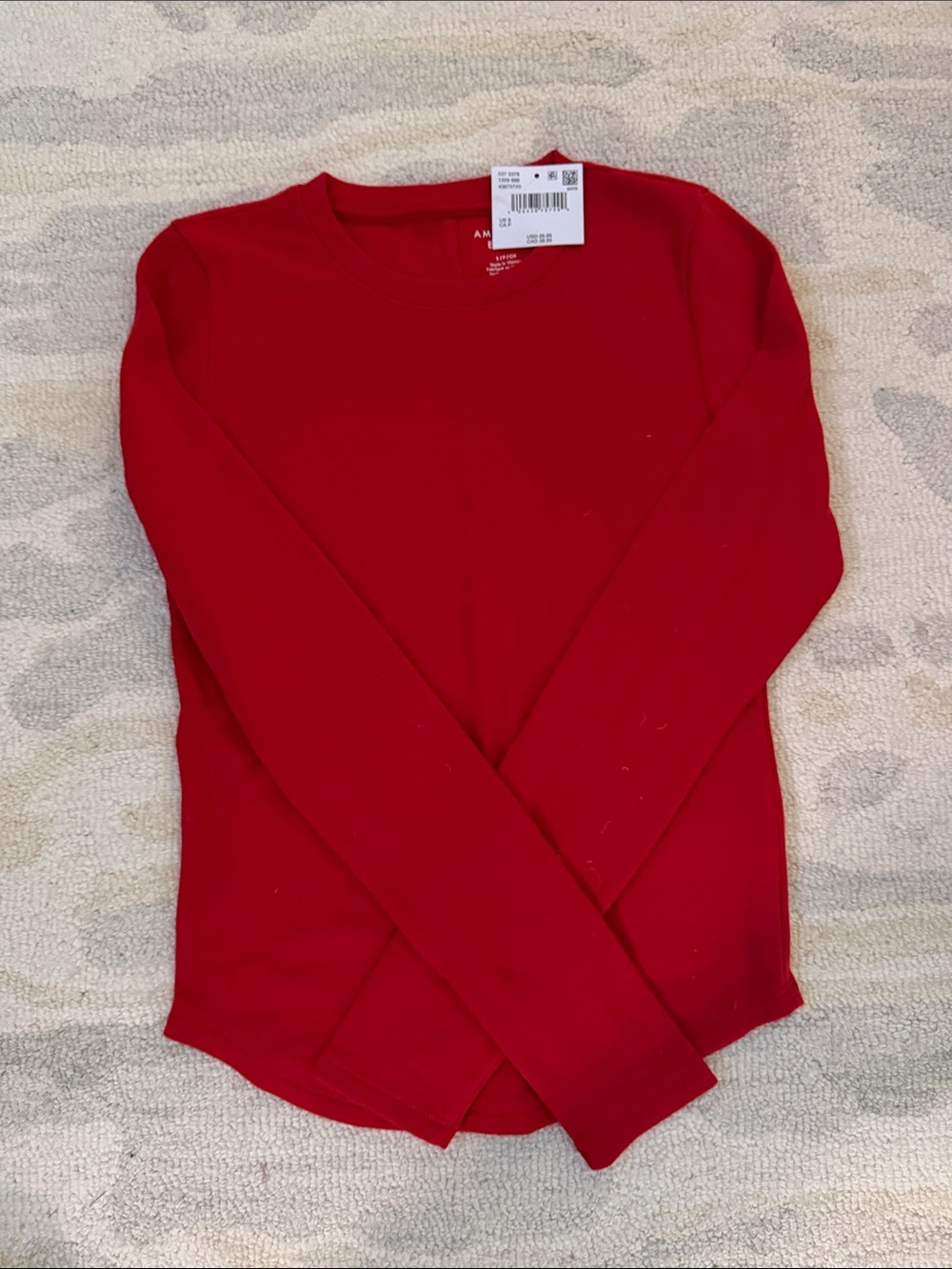 NWT Red American Eagle Cozy Long Sleeve Tee Size S